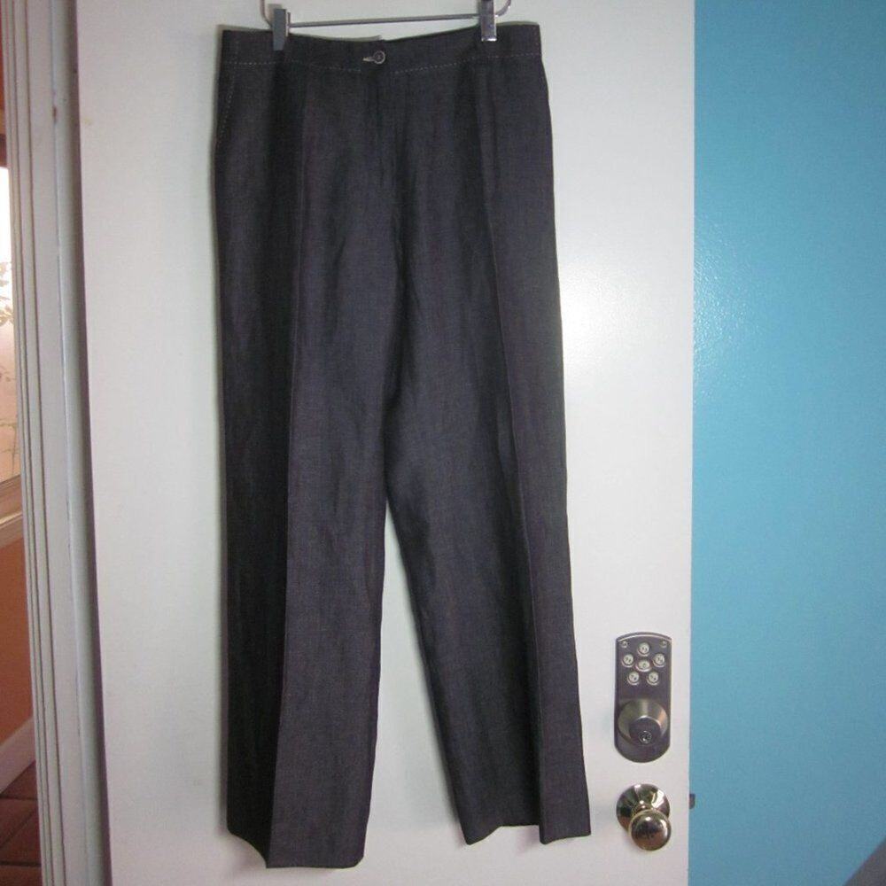 Gerard Darel French Designer Gray Wool & Linen Pant Size 40 Fits 6